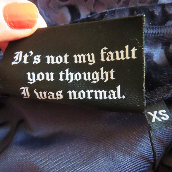 KILLSTAR Nine Lives Skirt in Purple Plum Gothic Maxi Burnout Velvet Size XS NWT - Picture 15 of 16